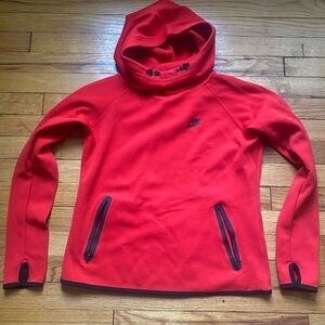 NIKE women’s tech fleece red hoodie